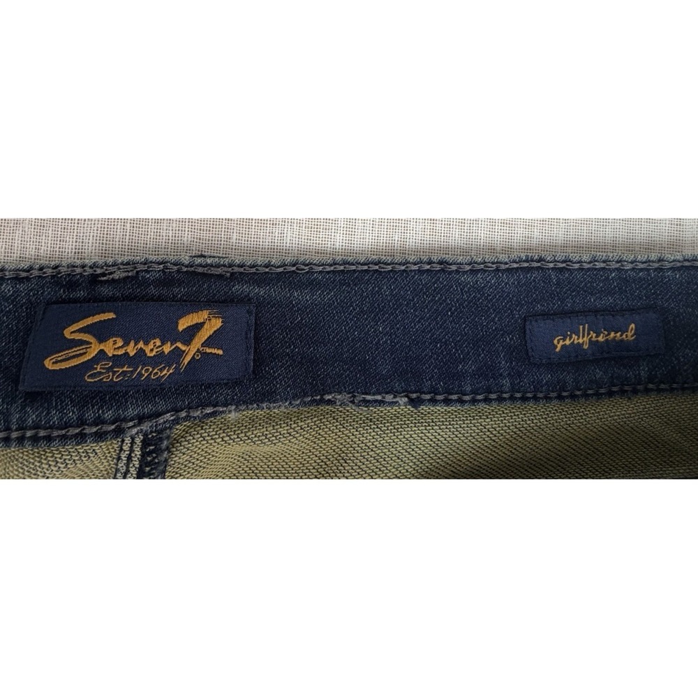 NWT Seven7 Girlfriend Capris Women's Sz 16 Frost Blue Cuffed Distressed NEW $64 - Picture 9 of 12